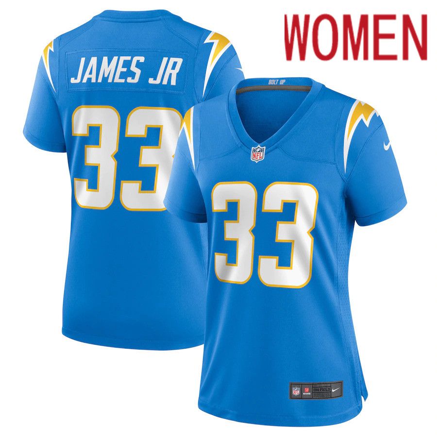Women Los Angeles Chargers #33 Derwin James Nike Powder Blue Game NFL Jersey